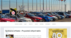 Desktop Screenshot of akmorski.org.pl