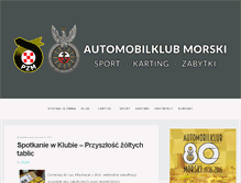 Tablet Screenshot of akmorski.org.pl